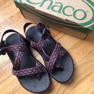 Purple Chacos Size 7 With Original Box